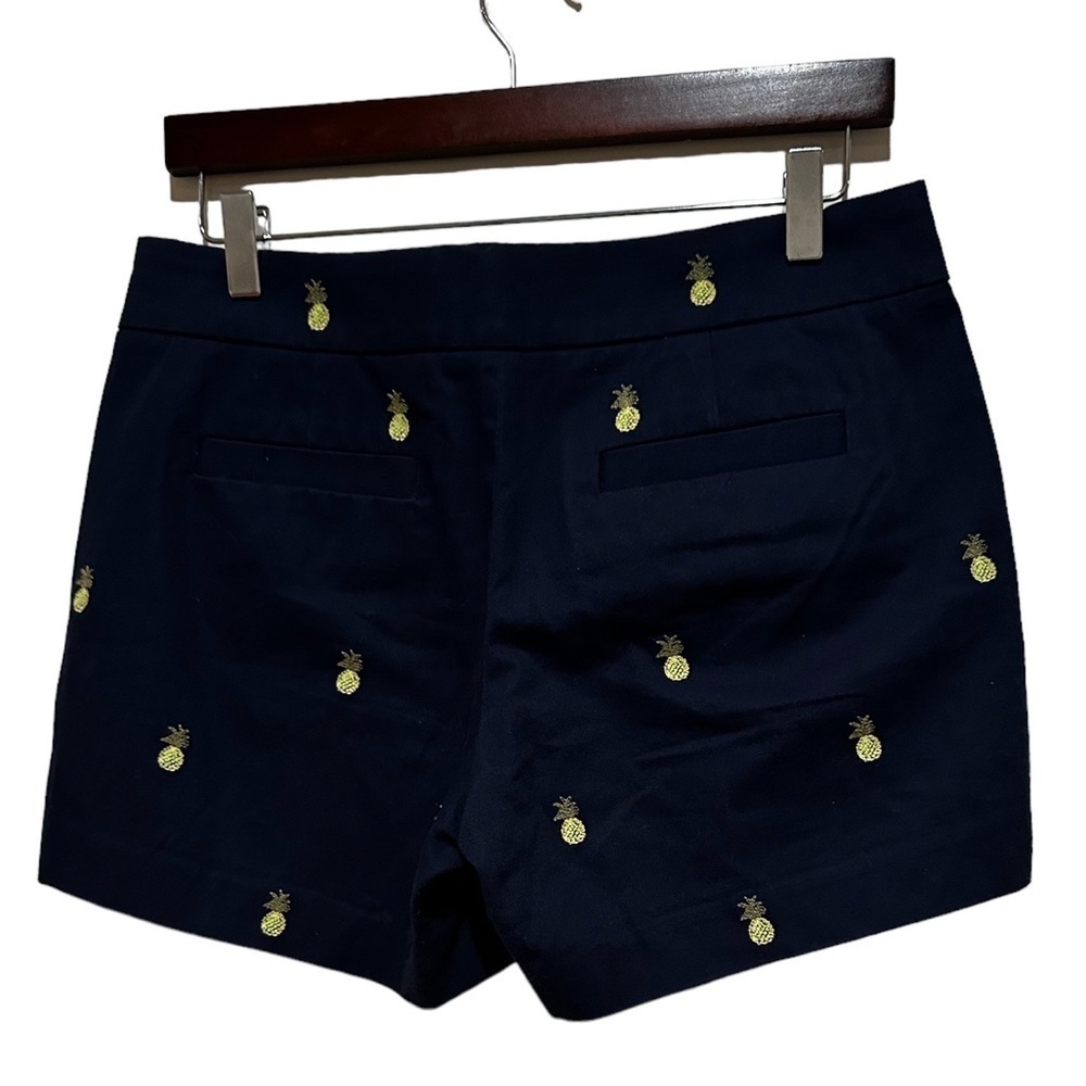 JCREW PINEAPPLE PRINT NAVY BLUE COTTON SUMMER BEACHY SHORTS 4 - Picture 4 of 11